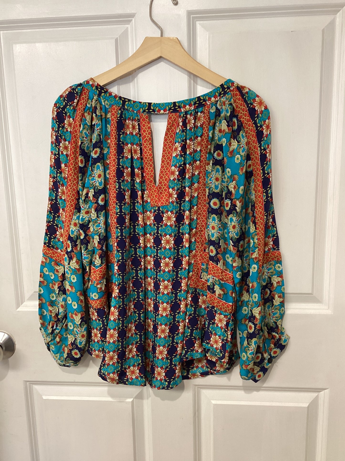 Tolani Size S Blue/orange Blouse