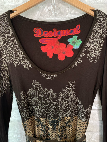 Desigual Size M Brown/tan Dress