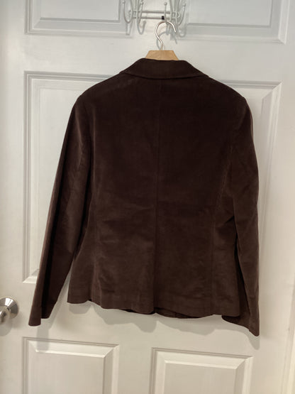 LL Bean Size L/12 Chocolate Brown Blazer