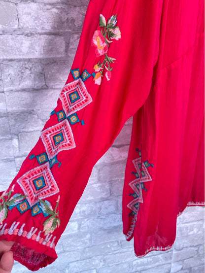 Johnny Was Size 2XL Raspberry Blouse