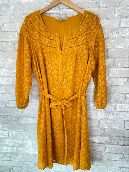 Daniel Rainn Size L Golden Yellow Dress