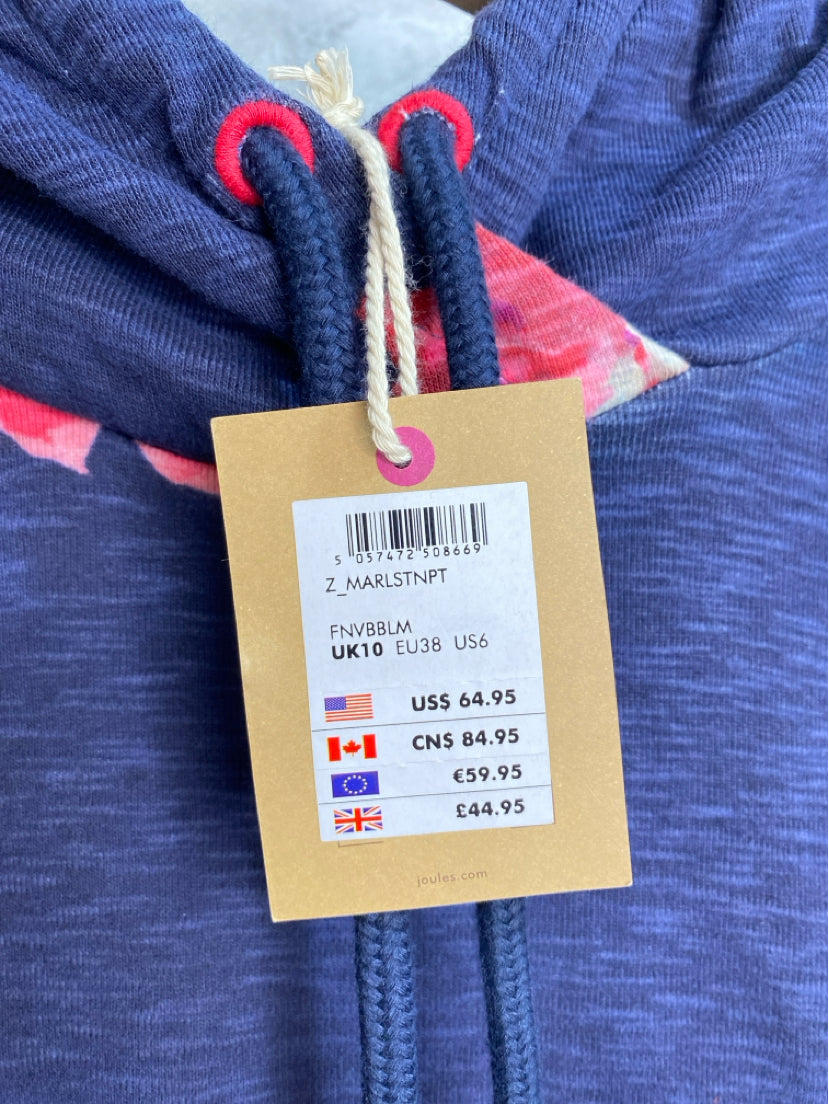 Joules Size 6/28 Navy/Pinks/Creams Sweatshirt