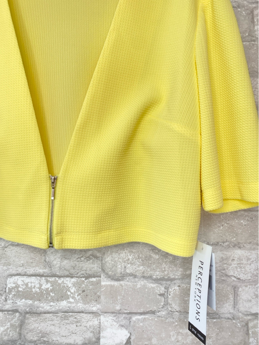 Perceptions Size L Lemon Yellow Jacket