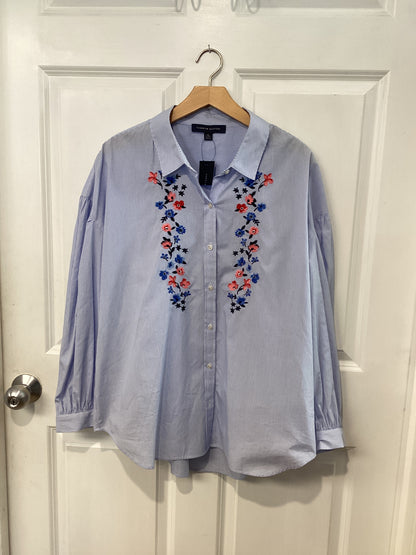 Tommy Hilfiger Size XL Blue/White Shirt