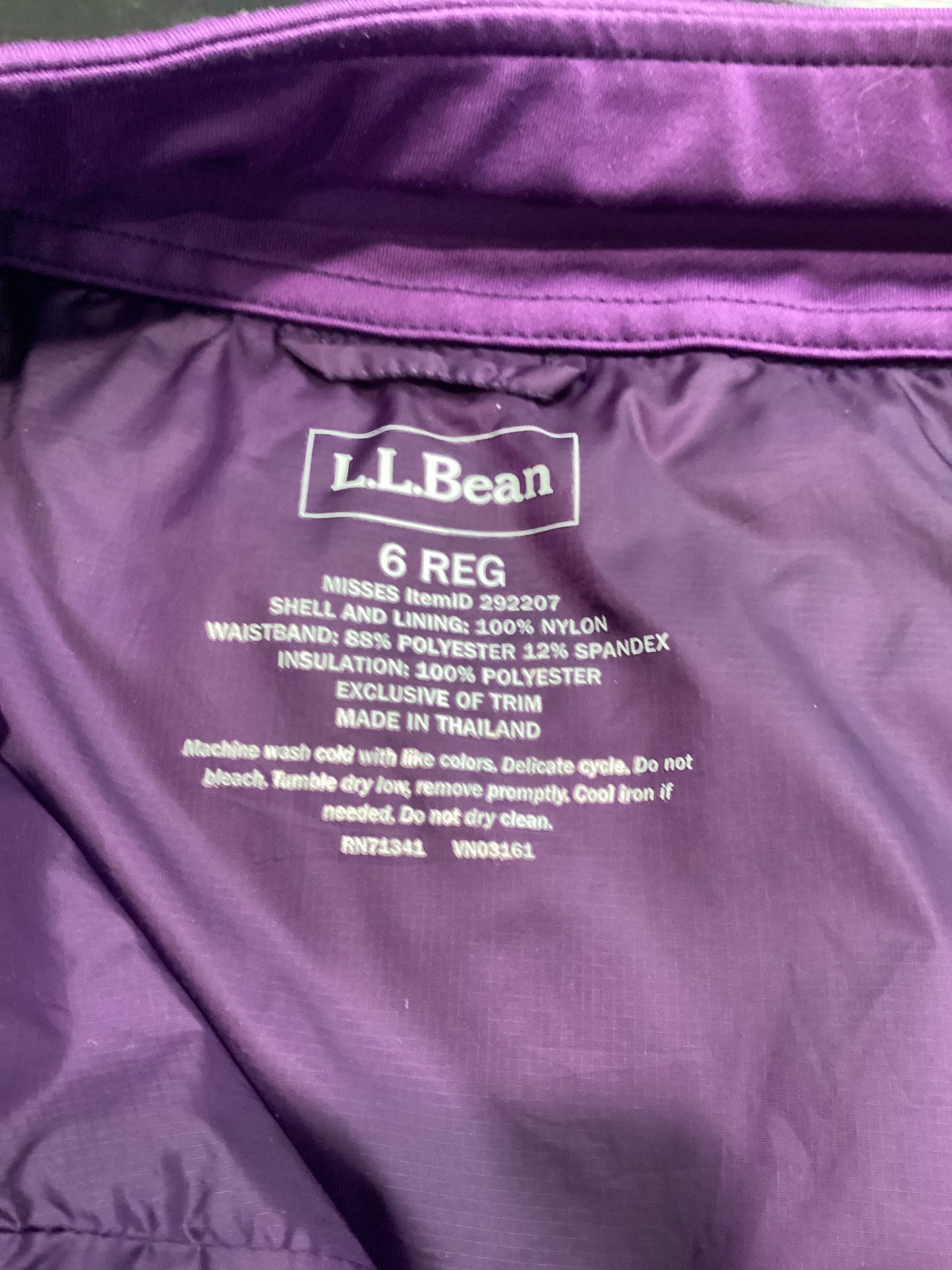 LL Bean Size 6 Purple Skirt
