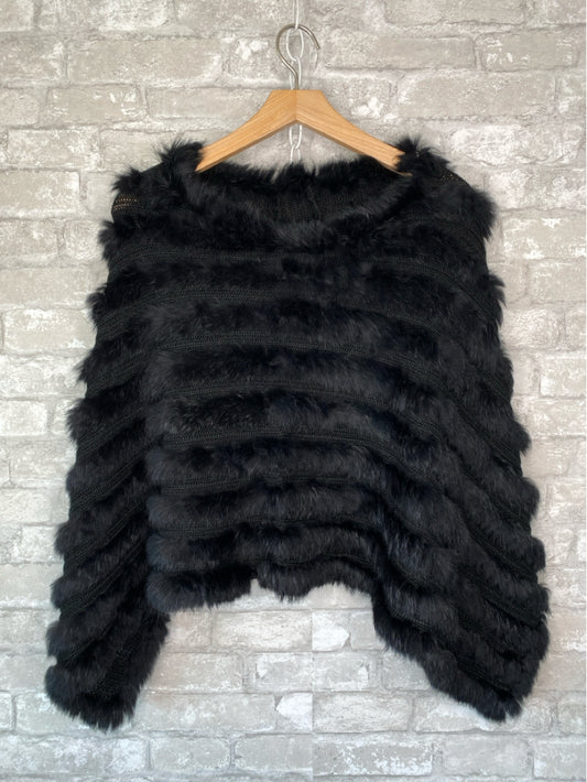 Henig Furs Size OS Black Poncho