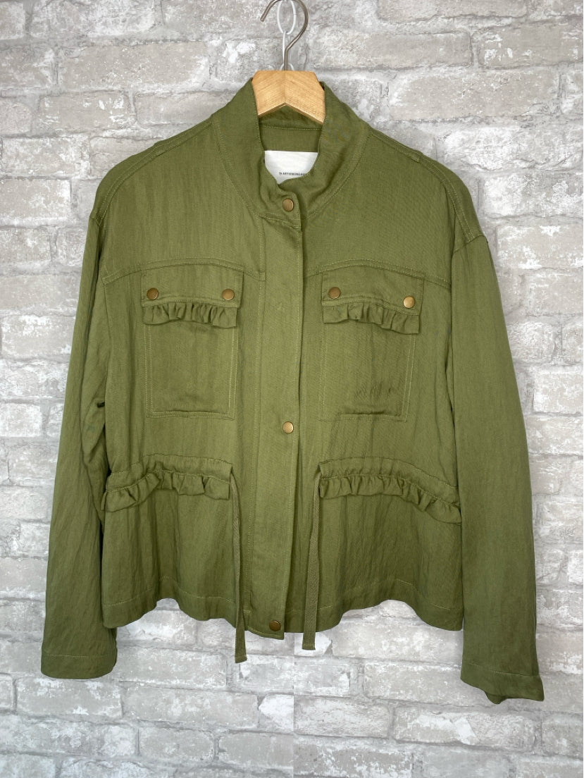 by Anthropologie Size XXS Moss Green Jacket