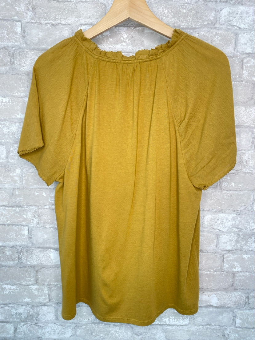 J Jill Size S Citrine/Cream/Aqua Misc. Tops