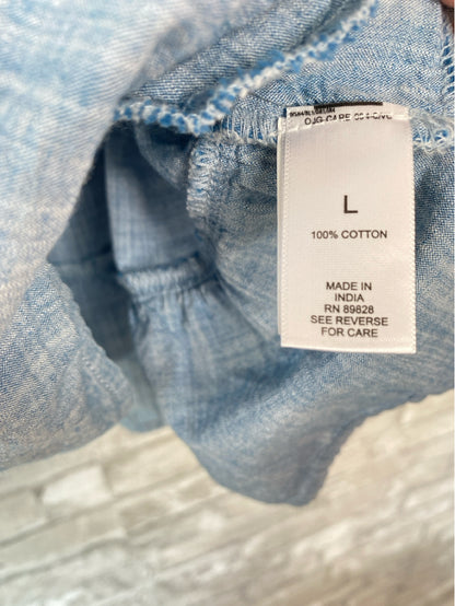 Logo Size L Light chambray Button Down