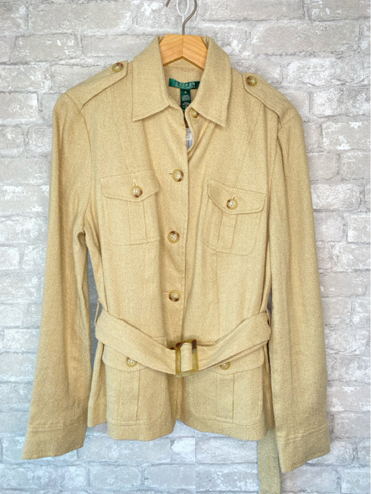 Lauren Size L/12 tan/gold Jacket