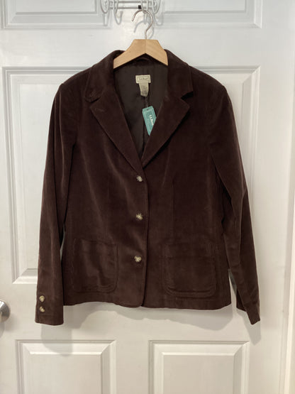 LL Bean Size L/12 Chocolate Brown Blazer