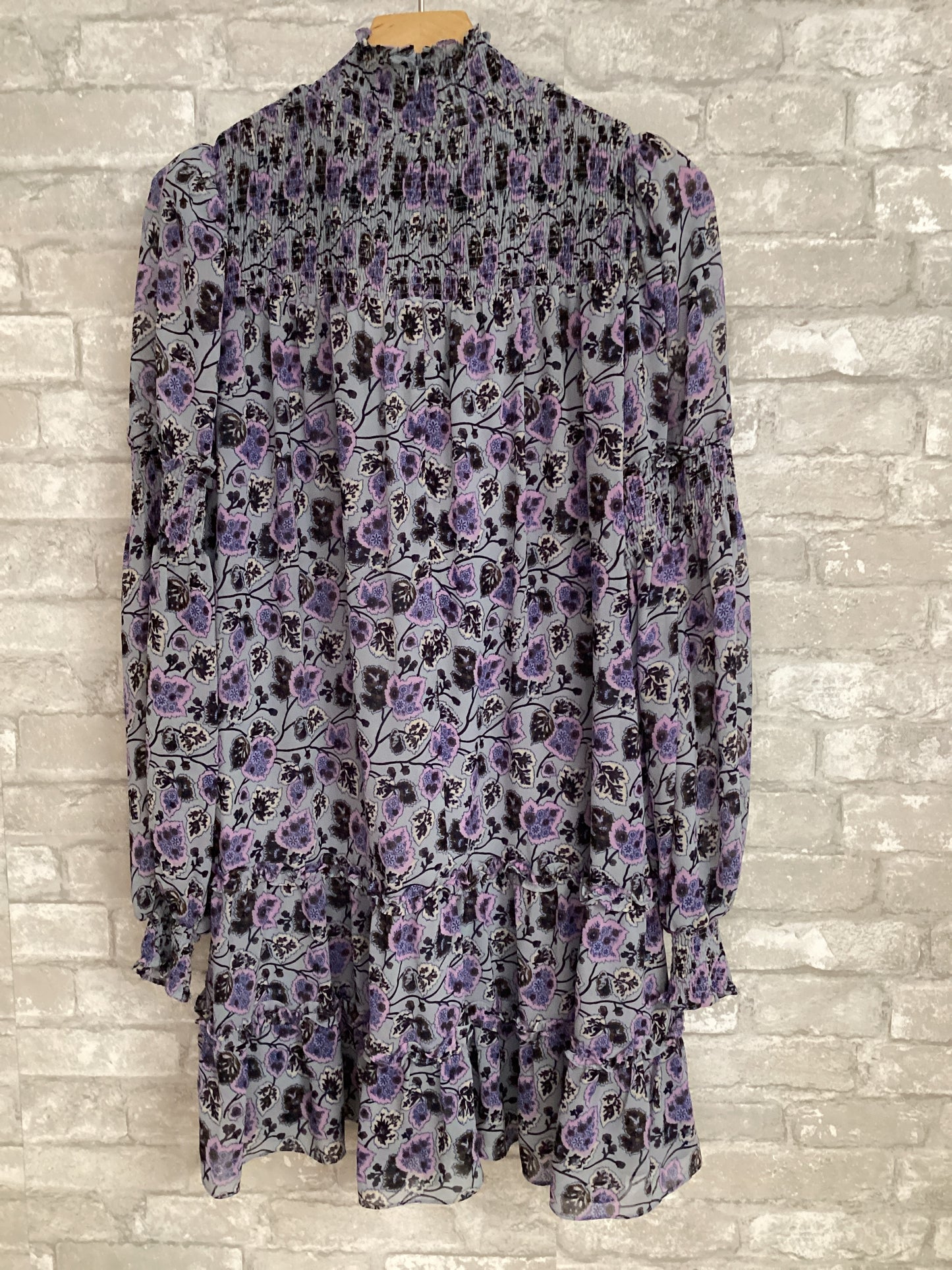 Cinq a Sept Size 8 Grey/Lavender Dress