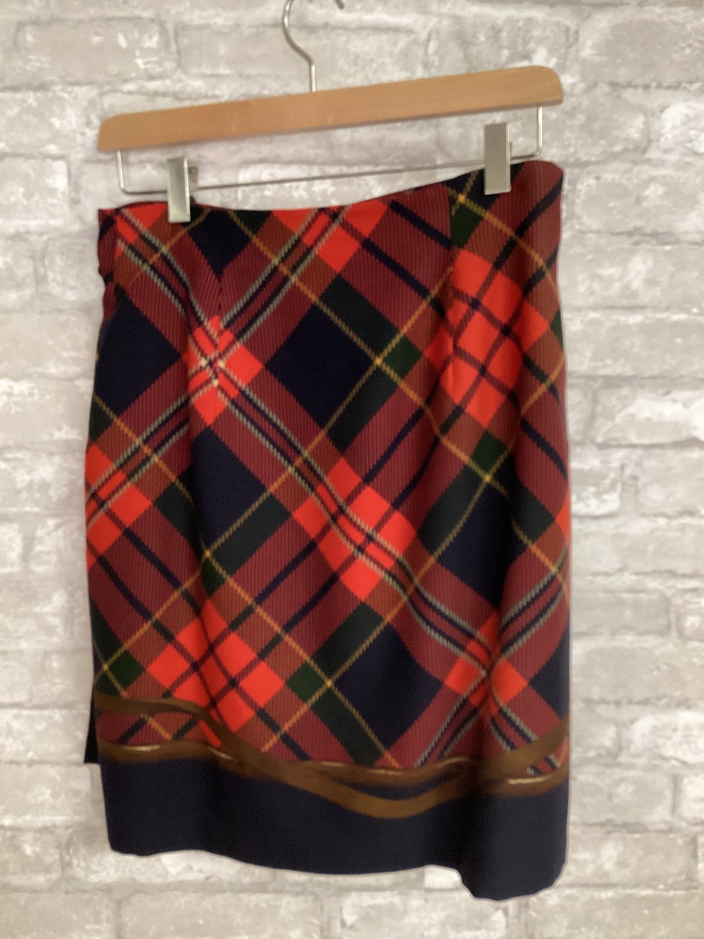 Ralph Lauren Size M/10 Red/Navy Skirt