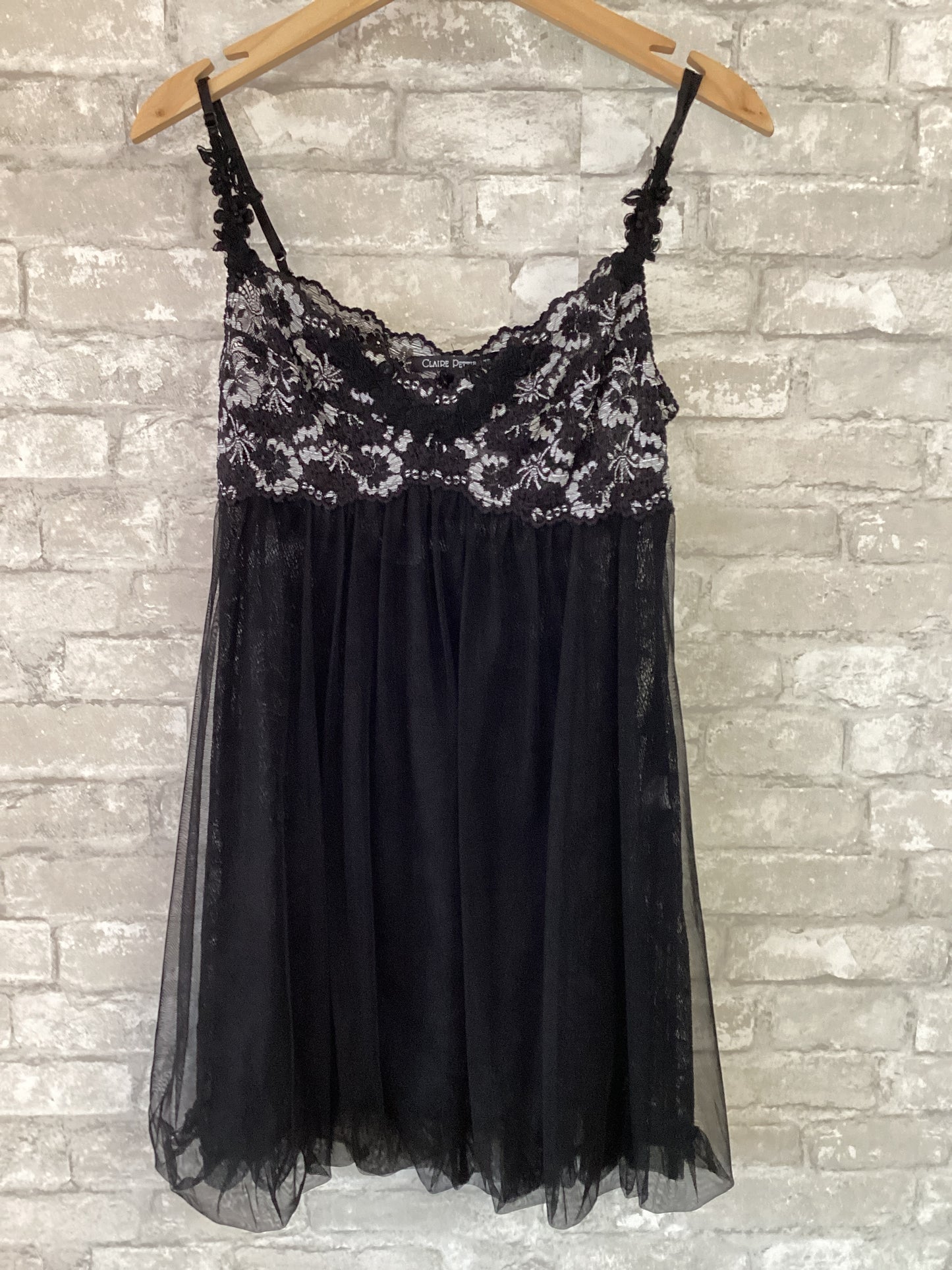 Claire Pettibone Size S Black/white Nightgown