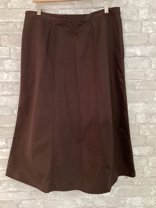 LL Bean Size XL/18 Brown Skirts