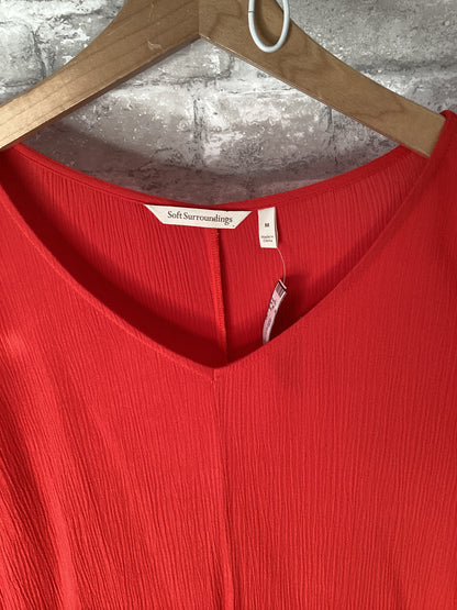 soft Surroundings Size M Red Dress