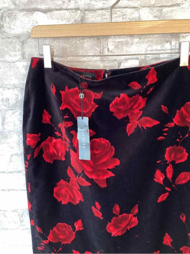 Talbots Size MP/8 black/red Skirts