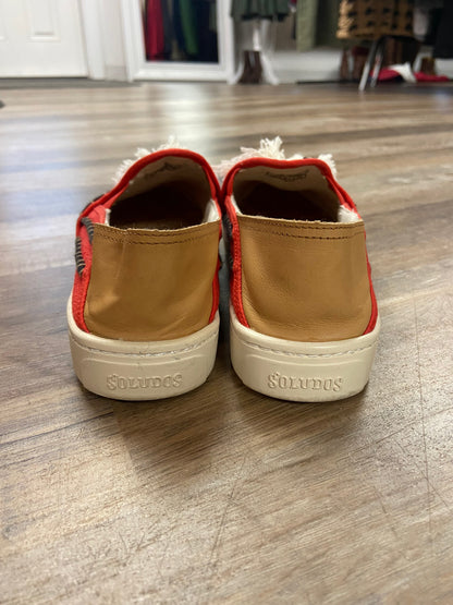 Soludos Size 9 Red/cream Shoes