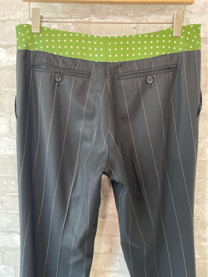 Paul Smith Size S Black/Green Pants