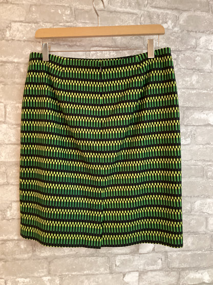 Halogen Size M/10 Green/Black Skirt
