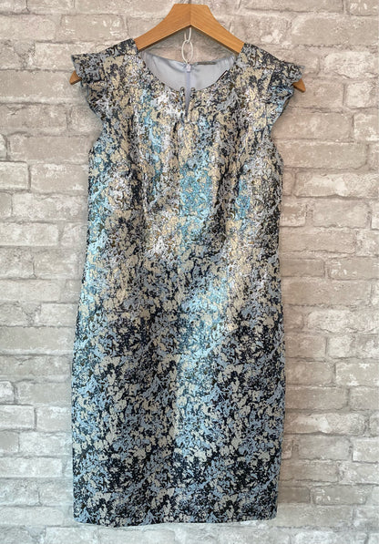 Elie Tahari Size XS/2 blue/silver Dress