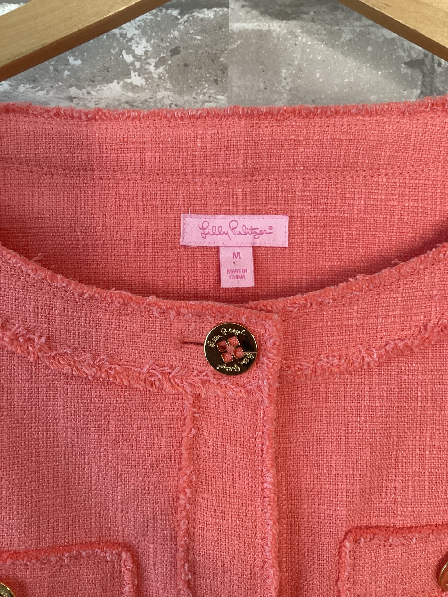 Lilly Pulitzer Size M Coral Jacket