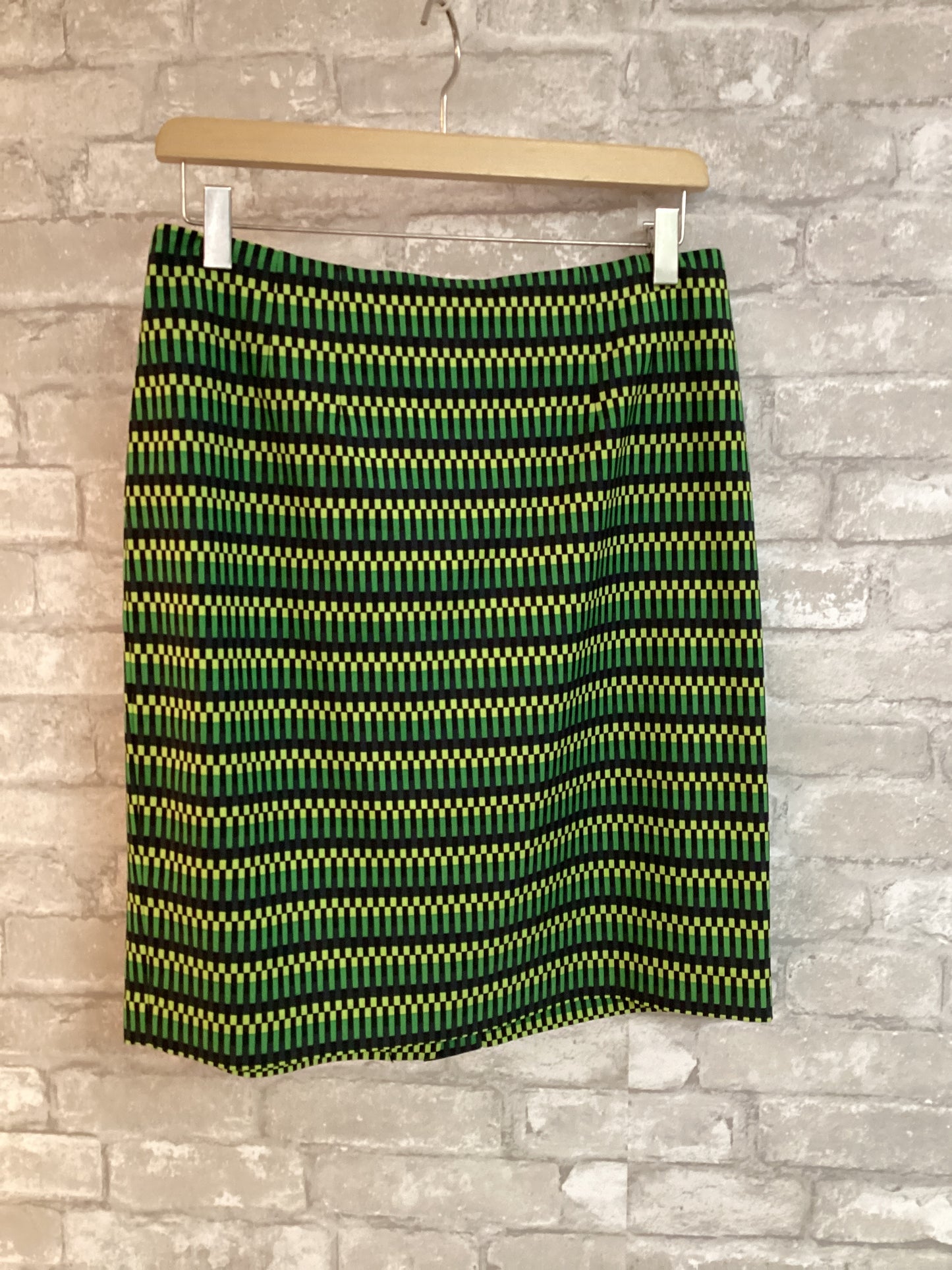 Halogen Size M/10 Green/Black Skirt