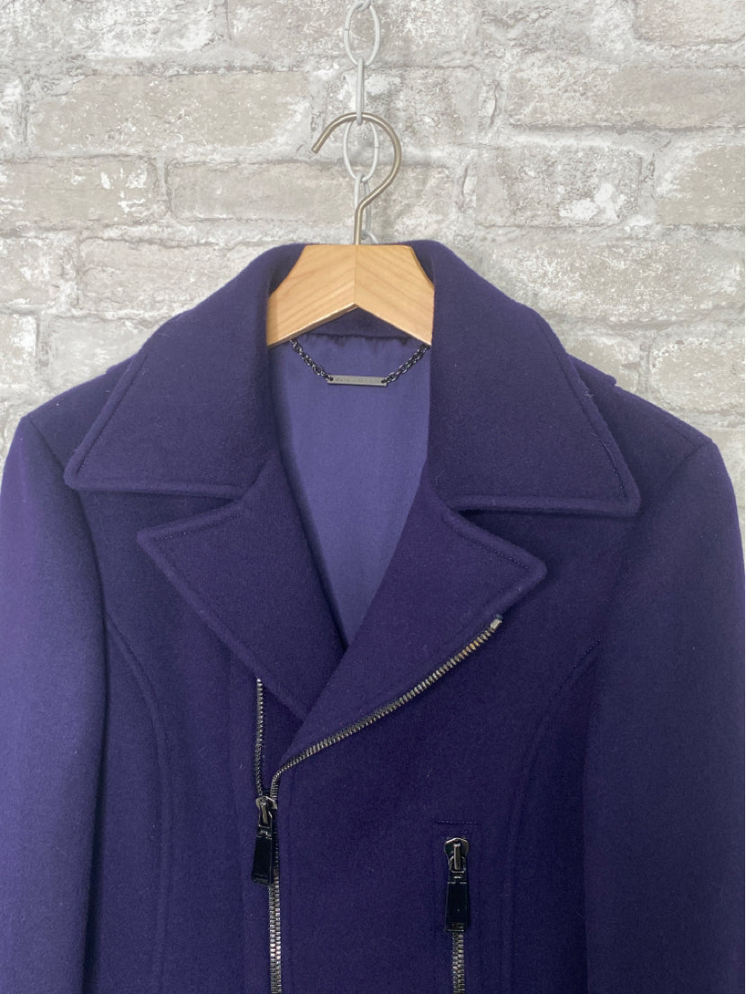 Elie Tahari Size 8 Purple Jacket (Outdoor)