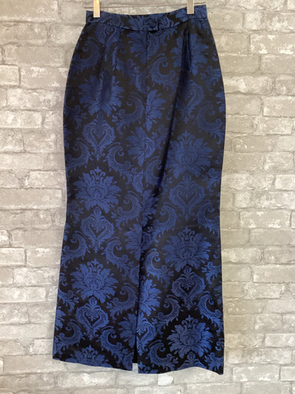 J Peterman Size S/4 Black/Blue Skirt
