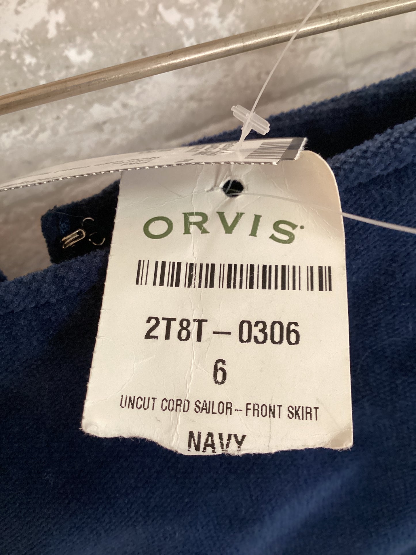 Orvis Size S/6 Marine Navy Skirt