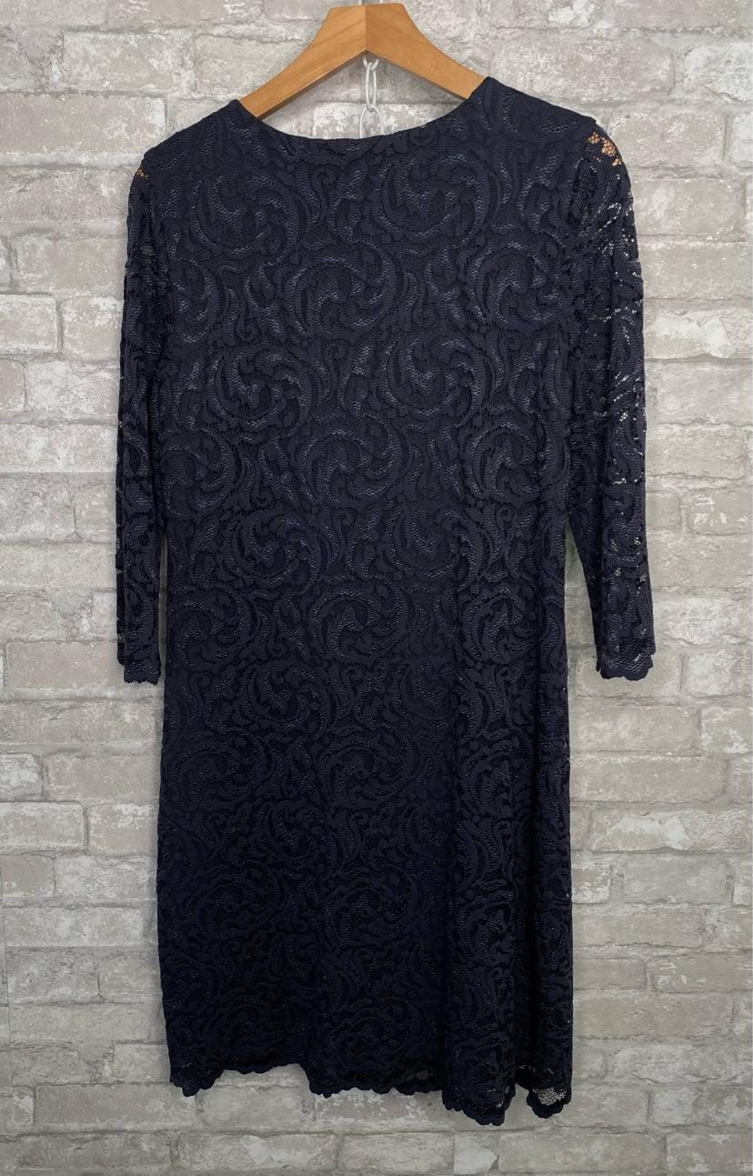 Garnet Hill Size 8 charcoal Dress